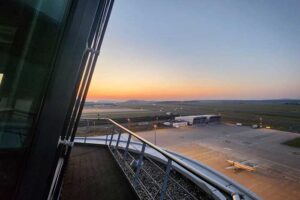 Foto vom Tower des Flughafens Kassel Calden