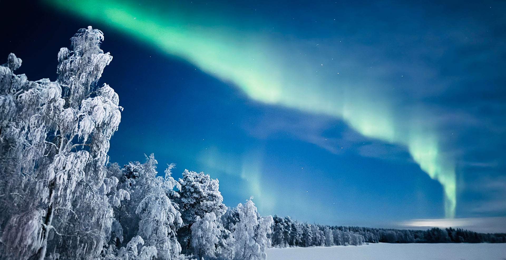 Nordlichter in Lappland, Finnlad