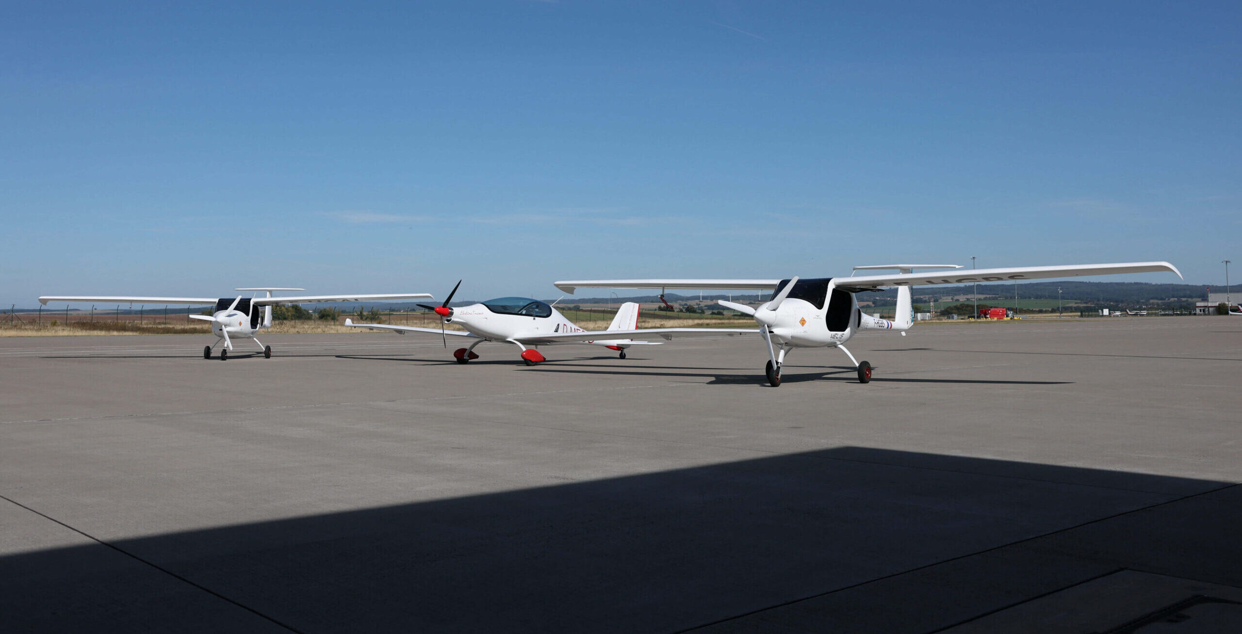 Elektroflugzeuge auf dem General Aviation Vorfeld