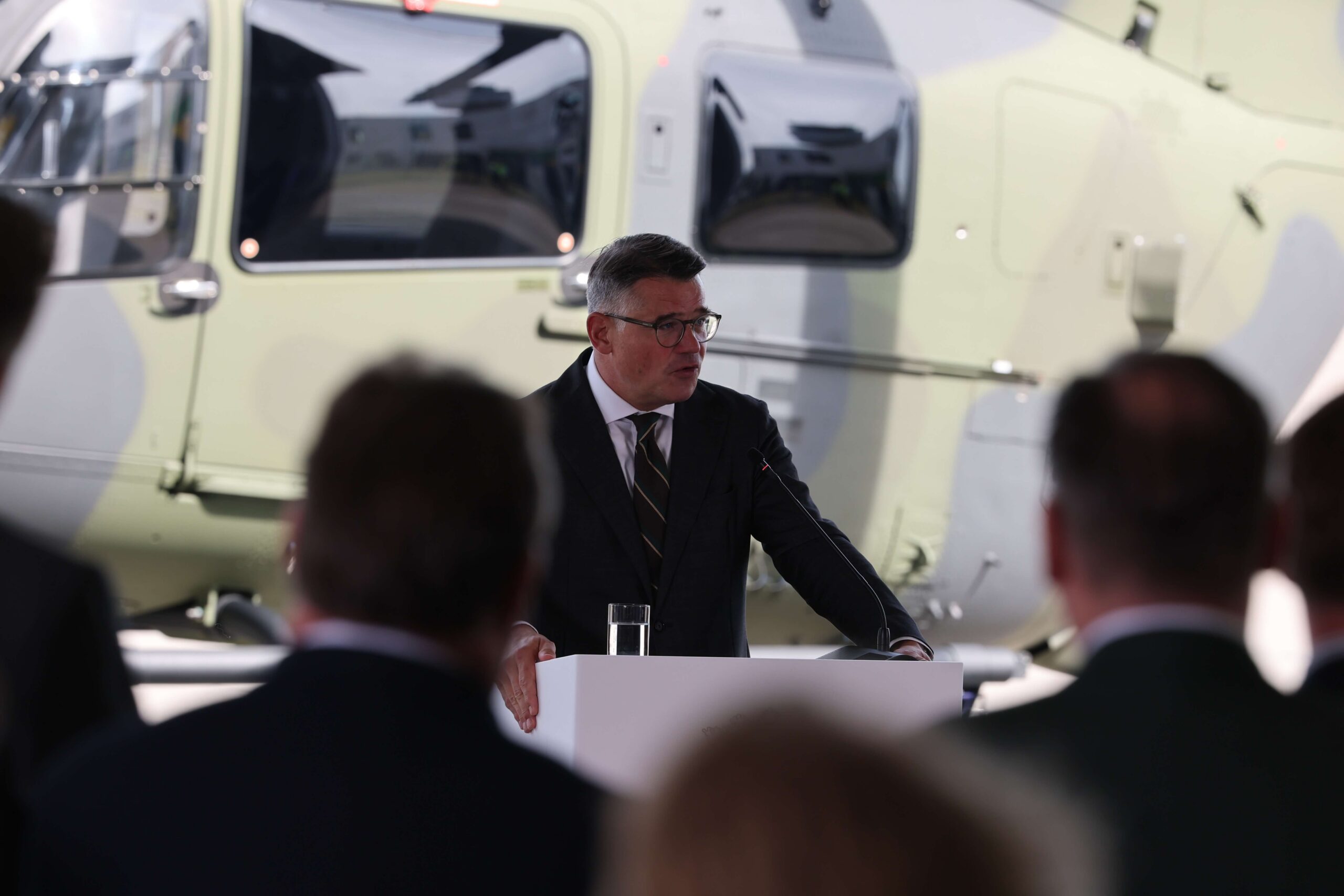 Boris Rein bei dem Rheinmetall Event am Kassel Airport